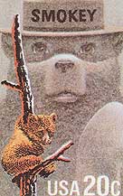 Smokey the Bear U.S. Postage Stamp